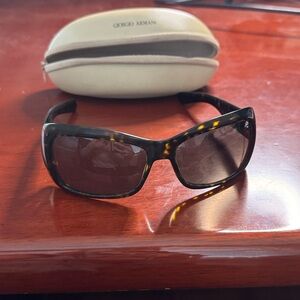 Giorgio Armani Brown Tortoise Sunglasses